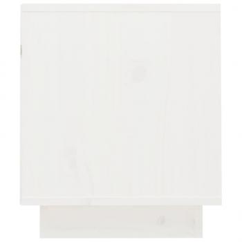 TV-Schrank Weiß 70x34x40 cm Massivholz Kiefer