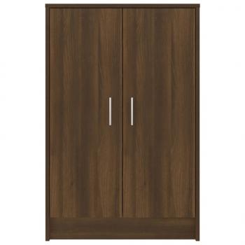 Schuhschrank Braun Eichen-Optik 60x35x70 cm Holzwerkstoff
