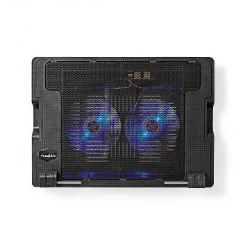 Notebook-Ständer | Anzahl Lüfter: 2 | Stromversorgung über USB | Anzahl Winkel: 4 | 18 " | 1200 U/min | LED
