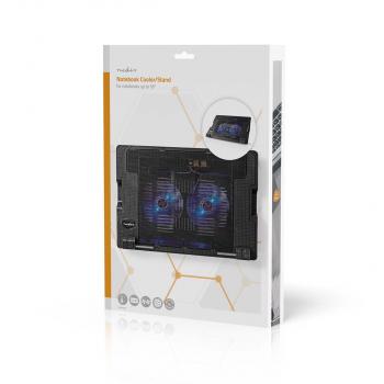 Notebook-Ständer | Anzahl Lüfter: 2 | Stromversorgung über USB | Anzahl Winkel: 4 | 18 " | 1200 U/min | LED