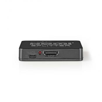 ARDEBO.de - HDMI ? Splitter | 2-Port port(s) | HDMI? Eingang | 2x HDMI? Ausgang | 4K@30Hz | 2.25 Gbps | ABS / PVC | Schwarz