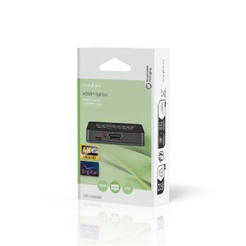 HDMI ? Splitter | 2-Port port(s) | HDMI? Eingang | 2x HDMI? Ausgang | 4K@30Hz | 2.25 Gbps | ABS / PVC | Schwarz