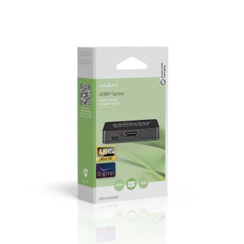 HDMI ? Splitter | 2-Port port(s) | HDMI? Eingang | 2x HDMI? Ausgang | 4K@30Hz | 2.25 Gbps | ABS / PVC | Schwarz