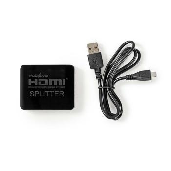 HDMI ? Splitter | 2-Port port(s) | HDMI? Eingang | 2x HDMI? Ausgang | 4K@30Hz | 2.25 Gbps | ABS / PVC | Schwarz