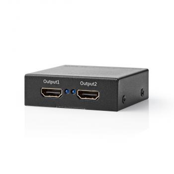 HDMI ? Splitter | 2-Port port(s) | HDMI? Eingang | 2x HDMI? Ausgang | 4K@60Hz | 18 Gbps | Metall | Anthrazit