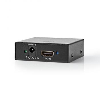 HDMI ? Splitter | 2-Port port(s) | HDMI? Eingang | 2x HDMI? Ausgang | 4K@60Hz | 18 Gbps | Metall | Anthrazit