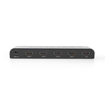 HDMI ? Splitter | 4-Port port(s) | HDMI? Eingang | 4x HDMI? Ausgang | 4K@60Hz | 18 Gbps | Metall | Anthrazit