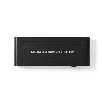 HDMI ? Splitter | 4-Port port(s) | HDMI? Eingang | 4x HDMI? Ausgang | 4K@60Hz | 18 Gbps | Metall | Anthrazit