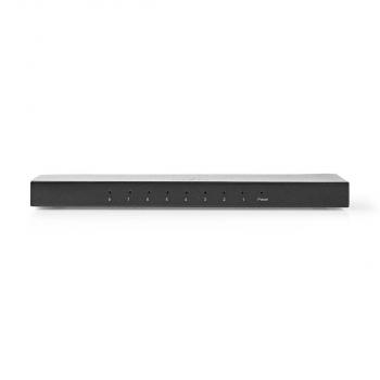 ARDEBO.de - HDMI ? Splitter | 8-Port port(s) | HDMI? Eingang | 8x HDMI? Ausgang | 4K@60Hz | 18 Gbps | Metall | Anthrazit