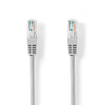 ARDEBO.de - CAT5e-Netzwerkkabel | U/UTP | RJ45 Stecker | RJ45 Stecker | 7.50 m | Rund | PVC | Grau | Aufhänger
