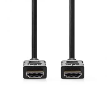 High Speed ??HDMI ? Kabel mit Ethernet | HDMI? Stecker | HDMI? Stecker | 4K@30Hz | ARC | 10.2 Gbps | 25.0 m | Rund | PVC | Schwarz | Label
