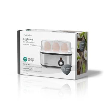 Eierkocher | Messbecher | Aluminium / Schwarz