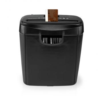 Aktenvernichter | Streifenschnitt | 6x A4-Seiten | 10 l | Sicherheitsnorm: DIN 2 | 190 W | Schwarz
