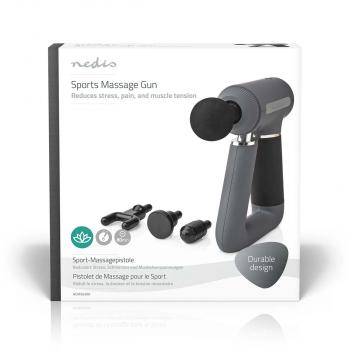 Sport-Massagepistole | Batteriebetrieben | N/A | Wiederaufladbar | 6 Massagemodi | USB Kabel | Grau