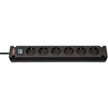ARDEBO.de - Bremounta Steckdosenleiste 6-fach Schwarz 3,00 m H05VV-F 3G1,5 TYPE F