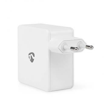 Netzladegerät | 100 W | GaN | PD3.0 100W / PD3.0 30W / PD3.0 45W / PD3.0 60W / PD3.0 65W | Schnellladefunktion | 3.0 / 5.0 A | Anzahl der Ausgänge: 1 | USB-C? | Automatische Spannungswahl | Weiss