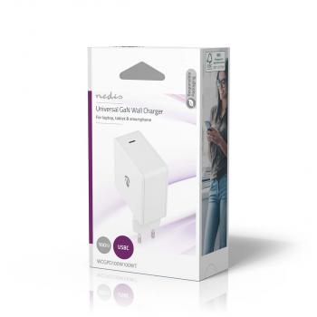 Netzladegerät | 100 W | GaN | PD3.0 100W / PD3.0 30W / PD3.0 45W / PD3.0 60W / PD3.0 65W | Schnellladefunktion | 3.0 / 5.0 A | Anzahl der Ausgänge: 1 | USB-C? | Automatische Spannungswahl | Weiss