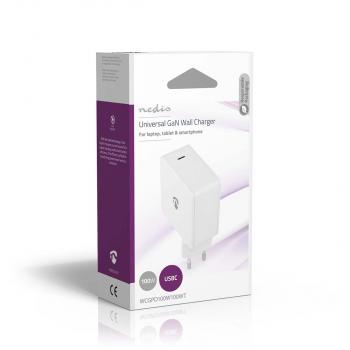 Netzladegerät | 100 W | GaN | PD3.0 100W / PD3.0 30W / PD3.0 45W / PD3.0 60W / PD3.0 65W | Schnellladefunktion | 3.0 / 5.0 A | Anzahl der Ausgänge: 1 | USB-C? | Automatische Spannungswahl | Weiss