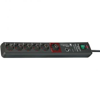 Secure-Tec, 6-fach Steckdosenleiste mit Überspannungsschutz und Main-Follow-Funktion (3m Kabel und Schalter) TYPE F