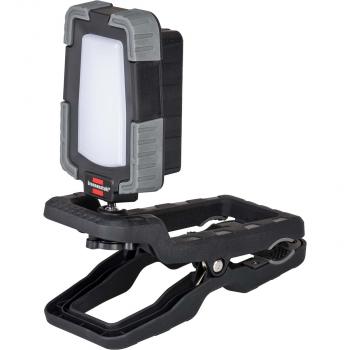 ARDEBO.de - Klemmbarer LED Arbeitsstrahler 1050 MA (Akku LED Arbeitsleuchte 10W, 950lm, IP65, 12h Leuchtdauer, Engineered in Germany)