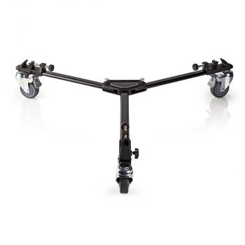 ARDEBO.de - Stativwagen | Maximale Belastbarkeit: 20.0 kg | Stativdurchmesserbereich: 29.0 mm | Tragetasche enthalten | Leg Schlösser | Aluminium | Schwarz