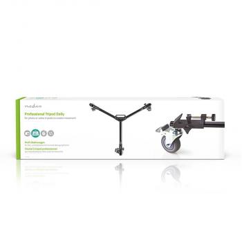 Stativwagen | Maximale Belastbarkeit: 20.0 kg | Stativdurchmesserbereich: 29.0 mm | Tragetasche enthalten | Leg Schlösser | Aluminium | Schwarz