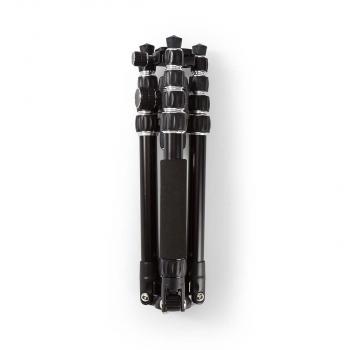 Stativ | Maximale Belastbarkeit: 3.0 kg | Min. arbeitshöhe: 17.5 cm | Max. Arbeitshöhe: 145.0 cm | 3 Segmente | Kugelkopf | Tragetasche enthalten | Reversible Mittelsäule | ABS / Aluminium | Schwarz