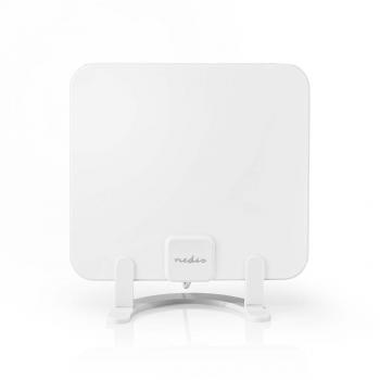 ARDEBO.de - Innenantenne | Aktiv | FM / UHF / VHF | Empfangsbereich: 0-25 km | LTE700 | Verstärkung dBi (bei Antennenkabel): 30 dB | ABS | Weiss