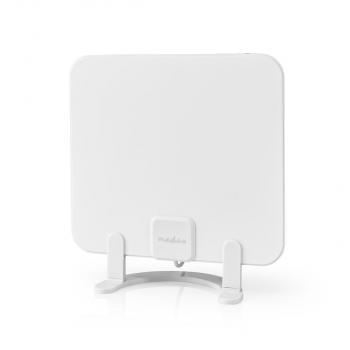 Innenantenne | Aktiv | FM / UHF / VHF | Empfangsbereich: 0-25 km | LTE700 | Verstärkung dBi (bei Antennenkabel): 30 dB | ABS | Weiss
