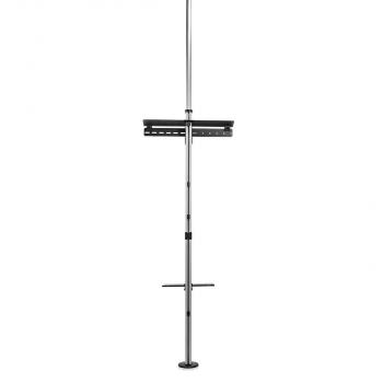 Vollbeweglicher TV-Ständer | 37 - 70 " | maximal unterstützes Bildschirmgewicht: 30 kg | kippbar | drehbar | Einstellbare voreingestellte Höhen | Aluminium / Stahl | Schwarz / Silber