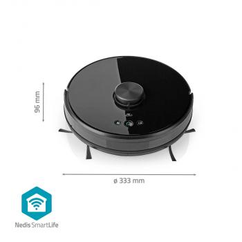 SmartLife Roboter-Staubsauger | Laser-Navigation | Wi-Fi | Kapazität Auffangbehälter: 0.6 l | Automatisches Laden | Maximale Betriebszeit: 2 Std | Schwarz | Android? / IOS