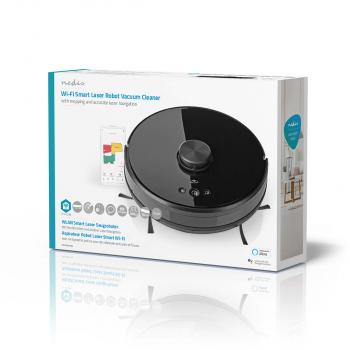 SmartLife Roboter-Staubsauger | Laser-Navigation | Wi-Fi | Kapazität Auffangbehälter: 0.6 l | Automatisches Laden | Maximale Betriebszeit: 2 Std | Schwarz | Android? / IOS