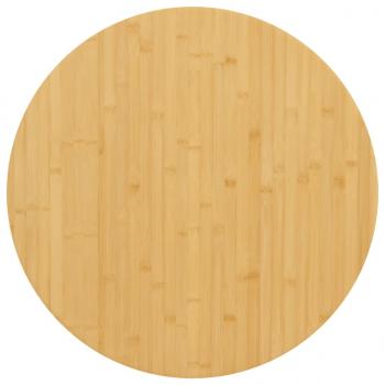 ARDEBO.de - Tischplatte Ø60x4 cm Bambus
