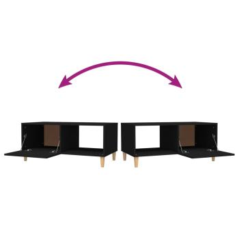Couchtisch Schwarz 89,5x50x40 cm Holzwerkstoff