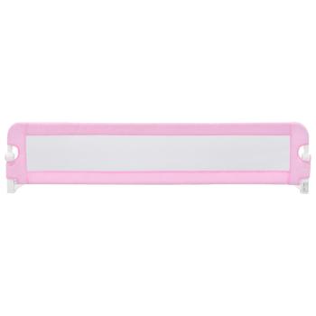 Kleinkind-Bettschutzgitter Rosa 180x42 cm Polyester