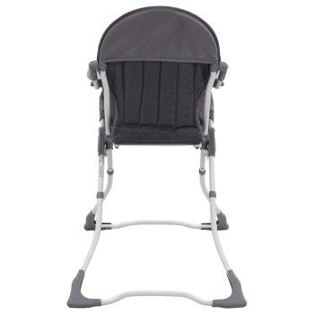 Baby-Hochstuhl Grau und Weiß 