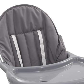 Baby-Hochstuhl Grau und Weiß 