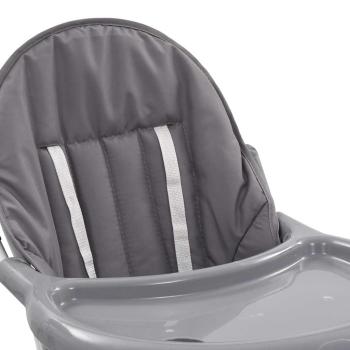 Baby-Hochstuhl Grau und Weiß 