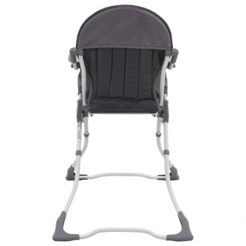 Baby-Hochstuhl Grau und Weiß 