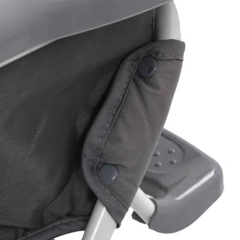 Baby-Hochstuhl Grau und Weiß 