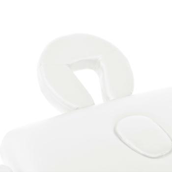 Massageliege 2-Zonen Klappbar 10 cm Sitz Weiß