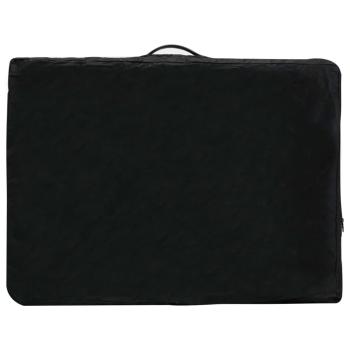 Massagetisch mit 4 Zonen Aluminiumrahmen Anthrazit 186×68 cm
