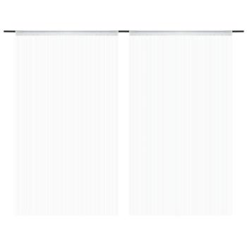 Fadenvorhänge 2 Stk. 140 x 250 cm Weiß