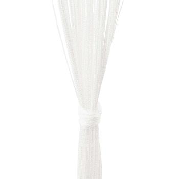 Fadenvorhänge 2 Stk. 140 x 250 cm Weiß