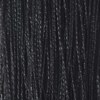 Fadenvorhänge 2 Stk. 140 x 250 cm Schwarz