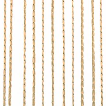 Fadenvorhänge 2 Stk. 100 x 250 cm Beige
