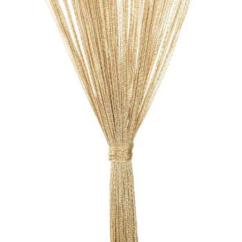 Fadenvorhänge 2 Stk. 140 x 250 cm Beige