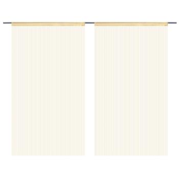 Fadenvorhänge 2 Stk. 140 x 250 cm Beige