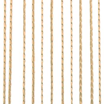 Fadenvorhänge 2 Stk. 140 x 250 cm Beige