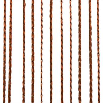 Fadenvorhänge 2 Stk. 100 x 250 cm Braun